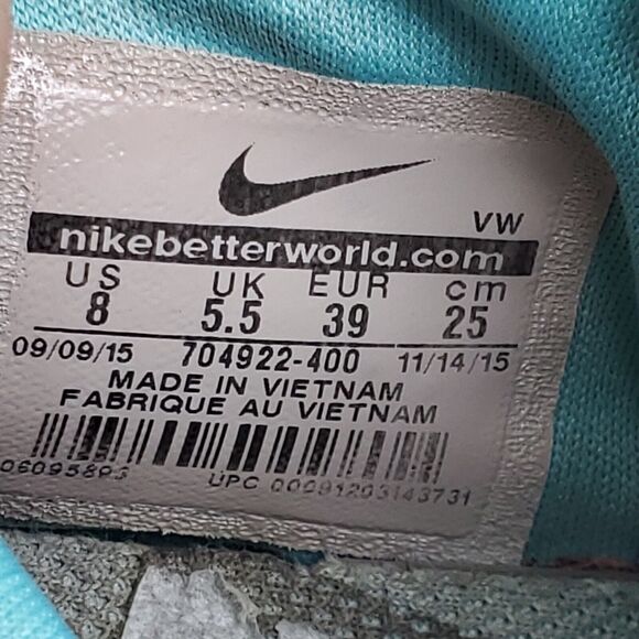 Nike Air Sculpt TR2 Athletic Lace Up Shoe Womens Size 8 704922-400 Blue White - Picture 9 of 9